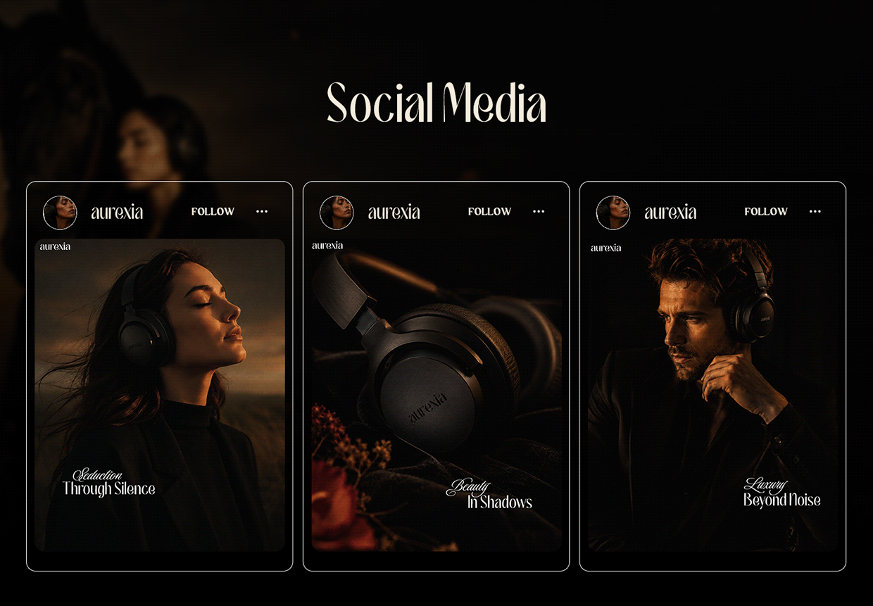 Aurexia - Luxury Headphones Brand Identity Image 6
