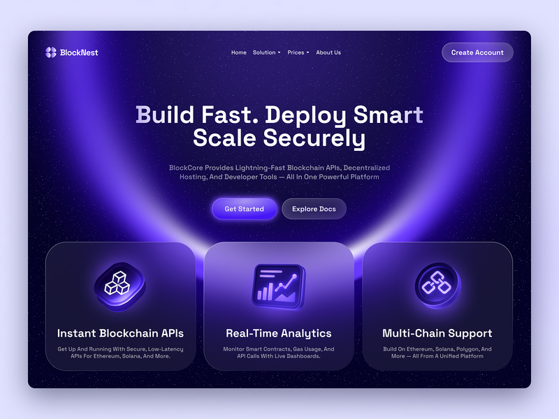 Blockchain Website Design by Mostafizur Rahaman