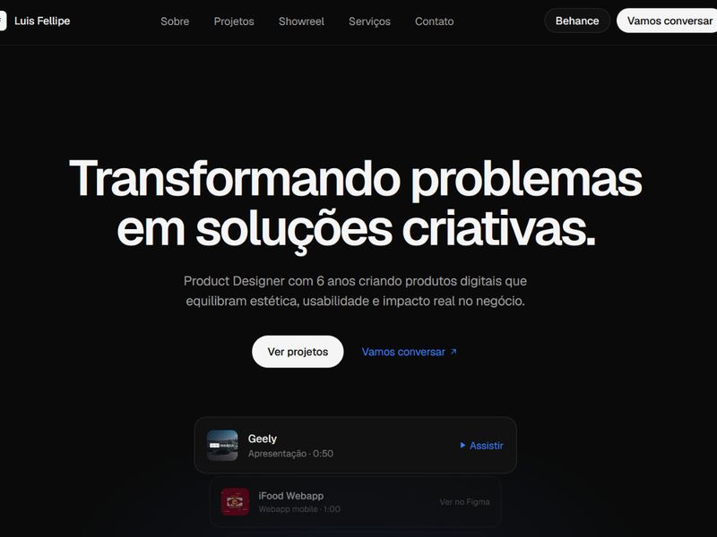 Luis Fellipe — Product Designer portfólio