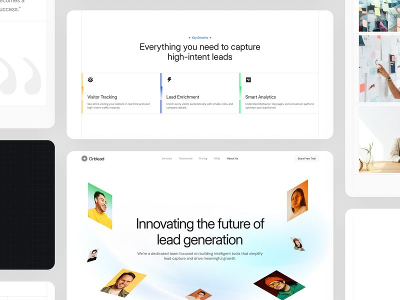 Lead Generation SaaS Website — Designed to Build Trust Before Conversion