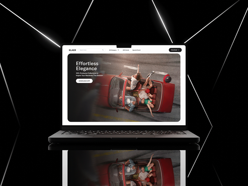 Klaer: Celebrity-Inspired Fashion App Landing Page