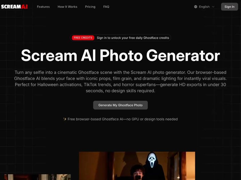 Scream AI - Ghostface AI Horror Photo Generator & Killer Portrait Maker