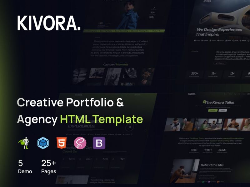 Kivora - Creative Portfolio & Agency HTML Template