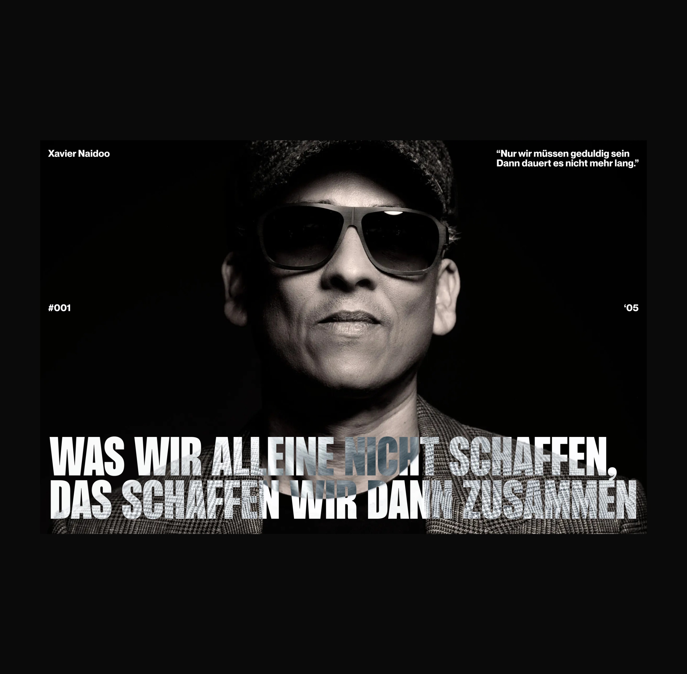 Design Exploration: Brutalist Typography in a German Song