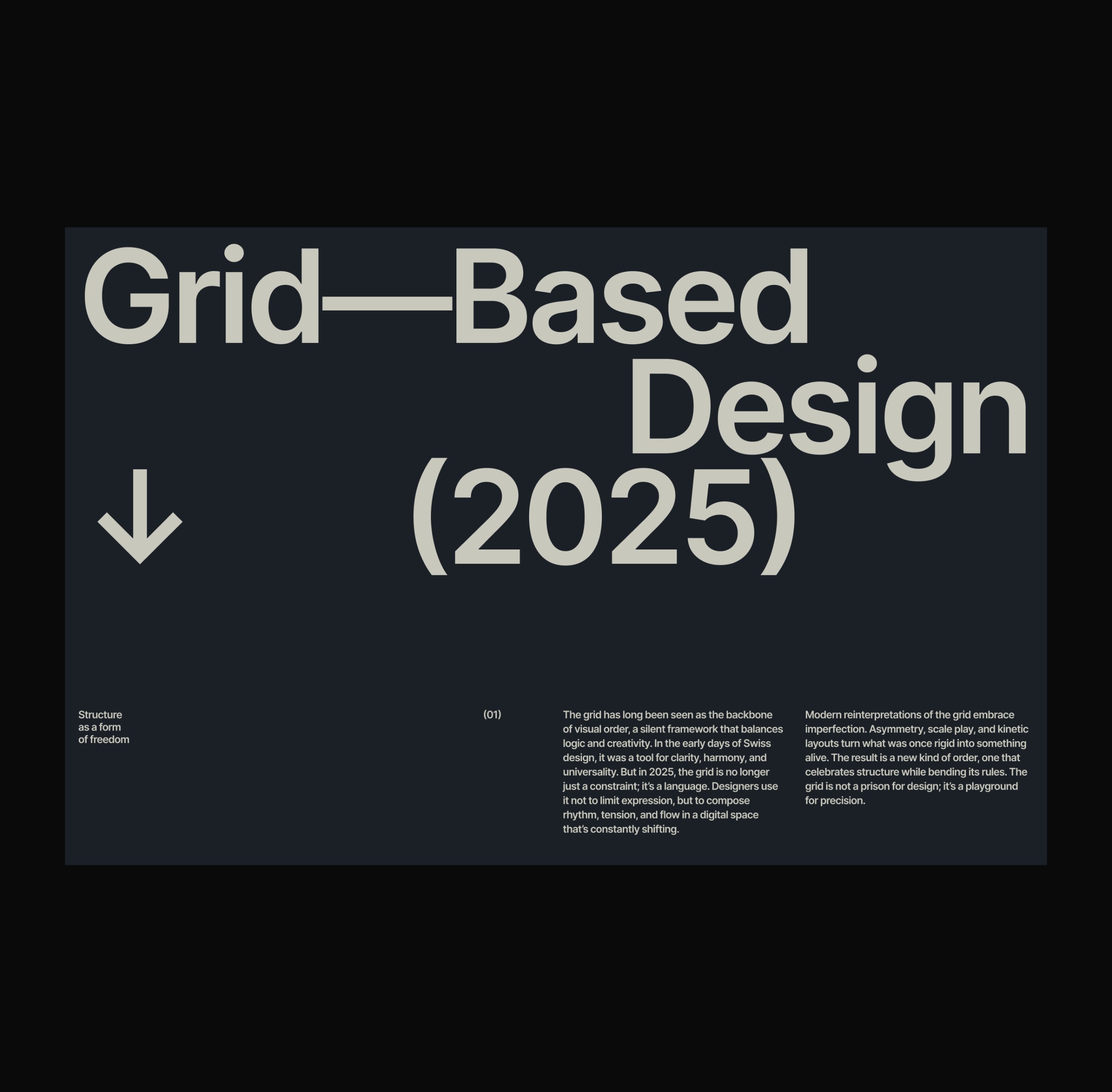 Typography and layout exploration Image 0