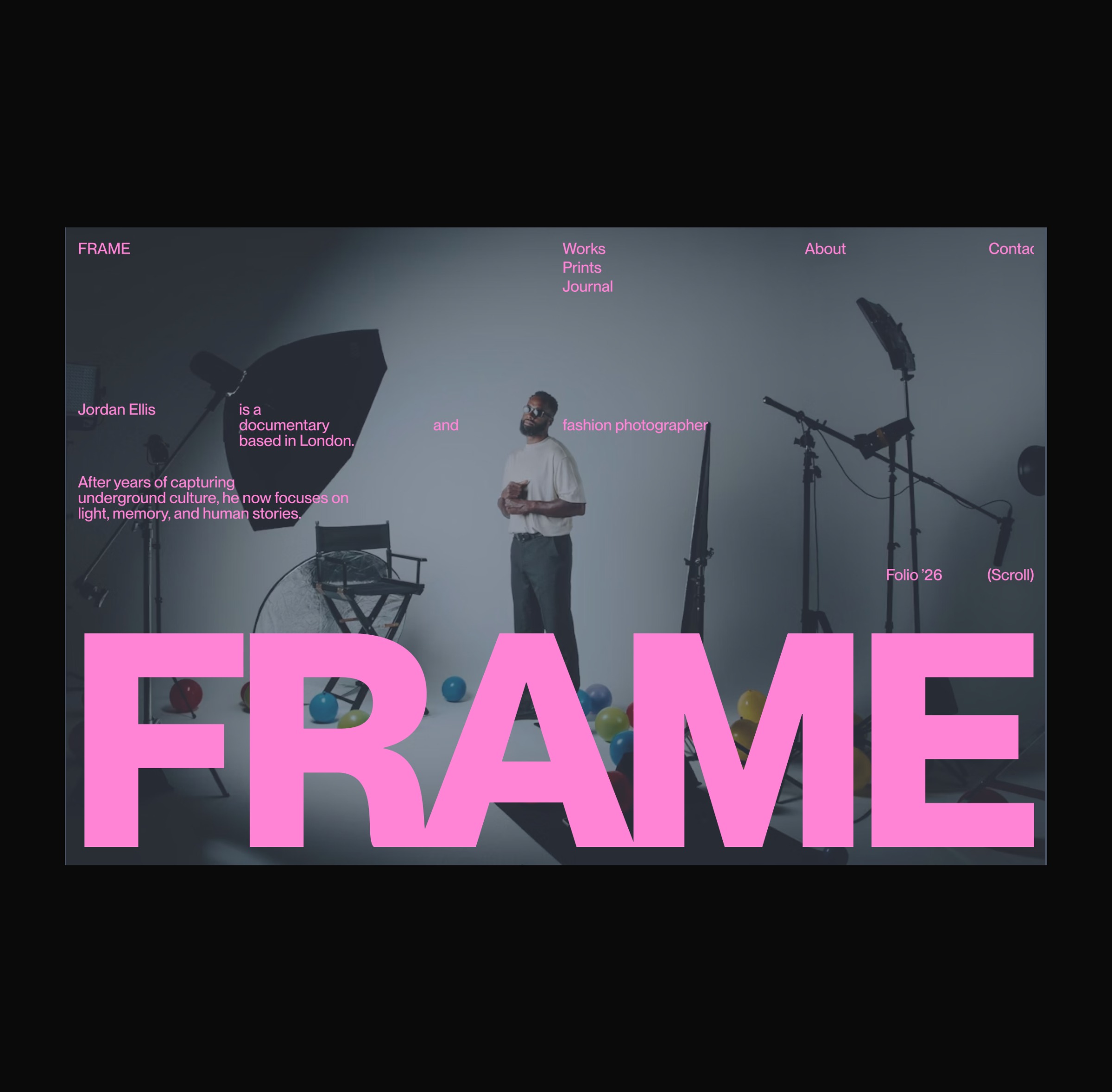 FRAME – Photography Portfolio Concept Image 0
