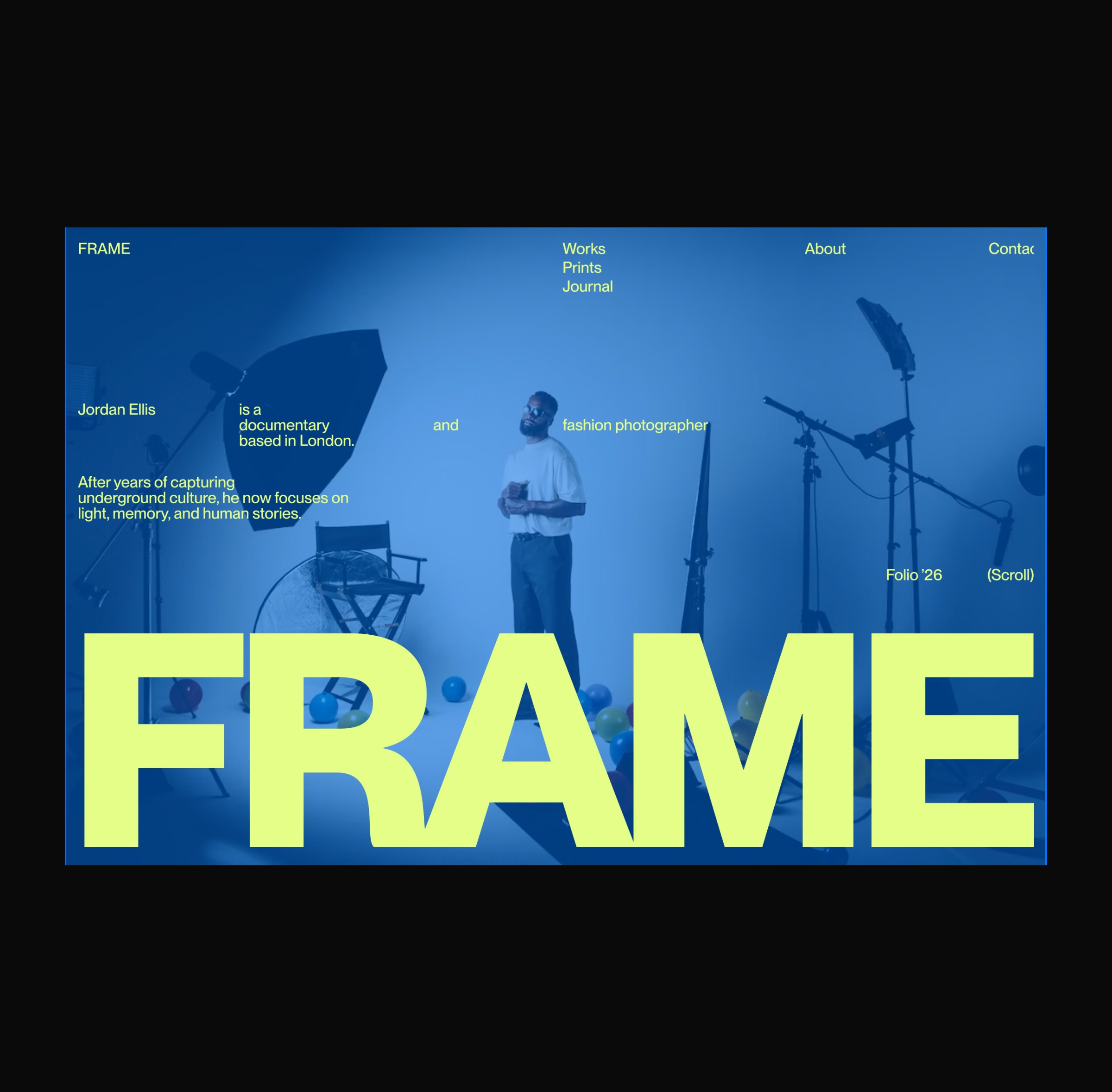 FRAME – Photography Portfolio Concept Image 1