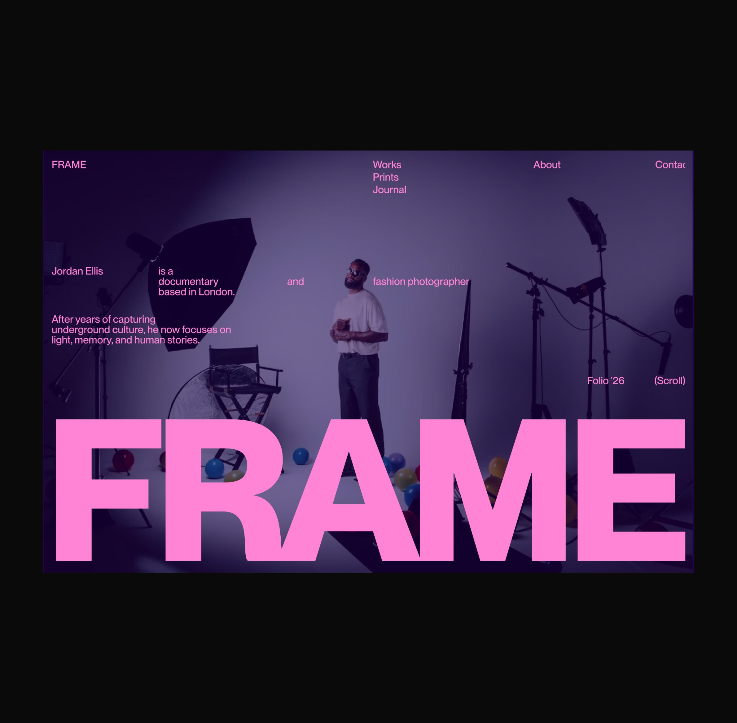 FRAME – Photography Portfolio Concept Image 2
