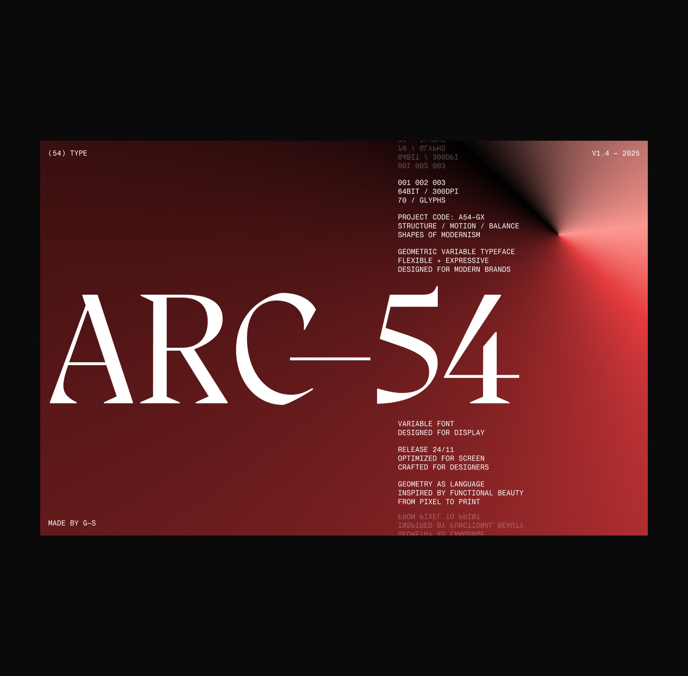 Typeface Launch Page Concept