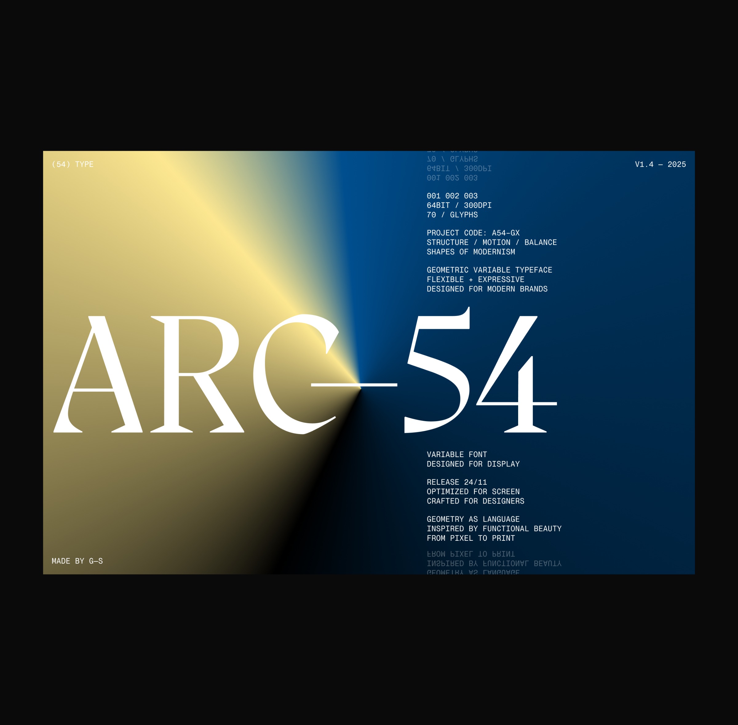 Typeface Launch Page Concept Image 0