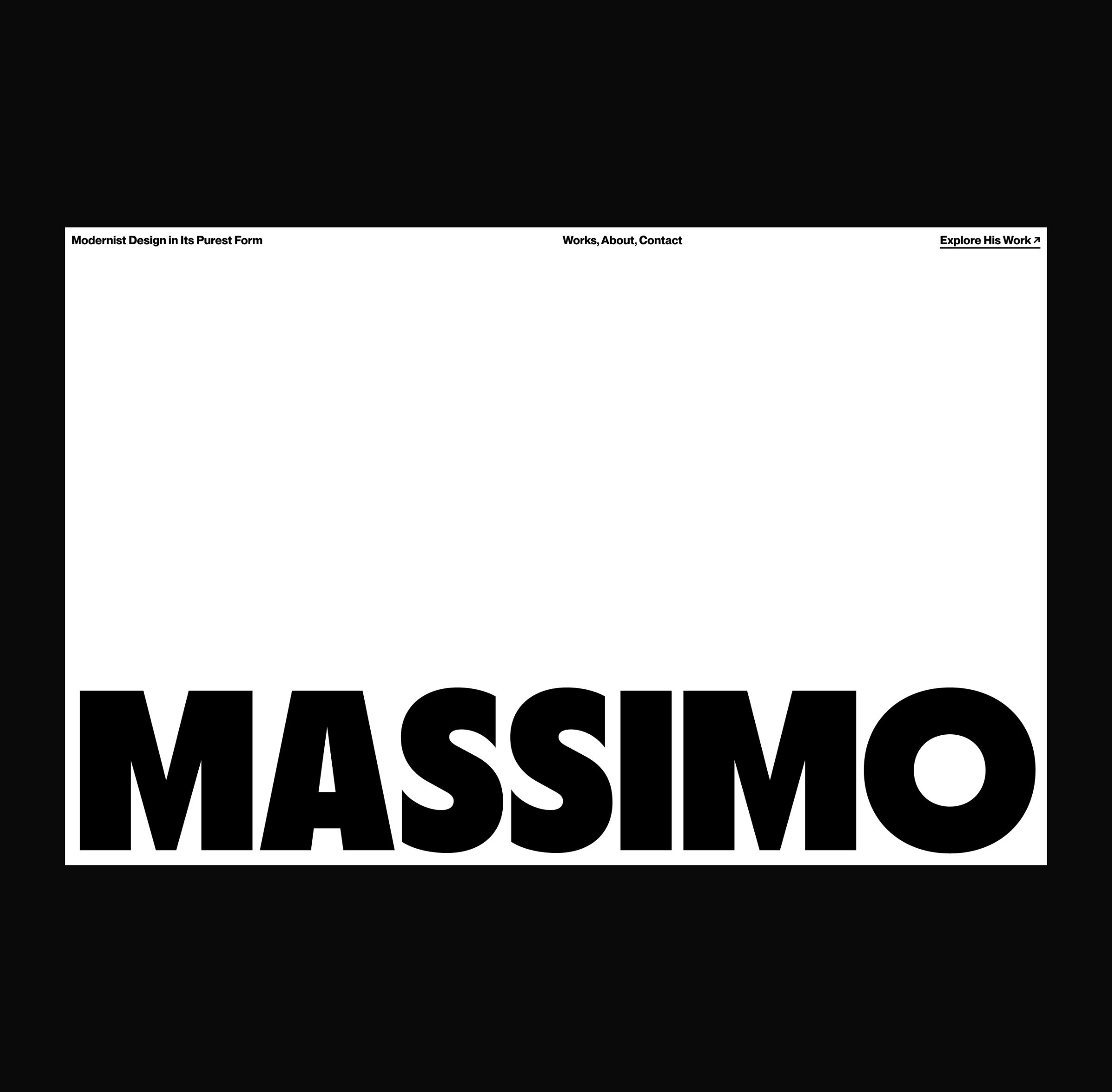 Type & Layout Exploration: Massimo Vignelli