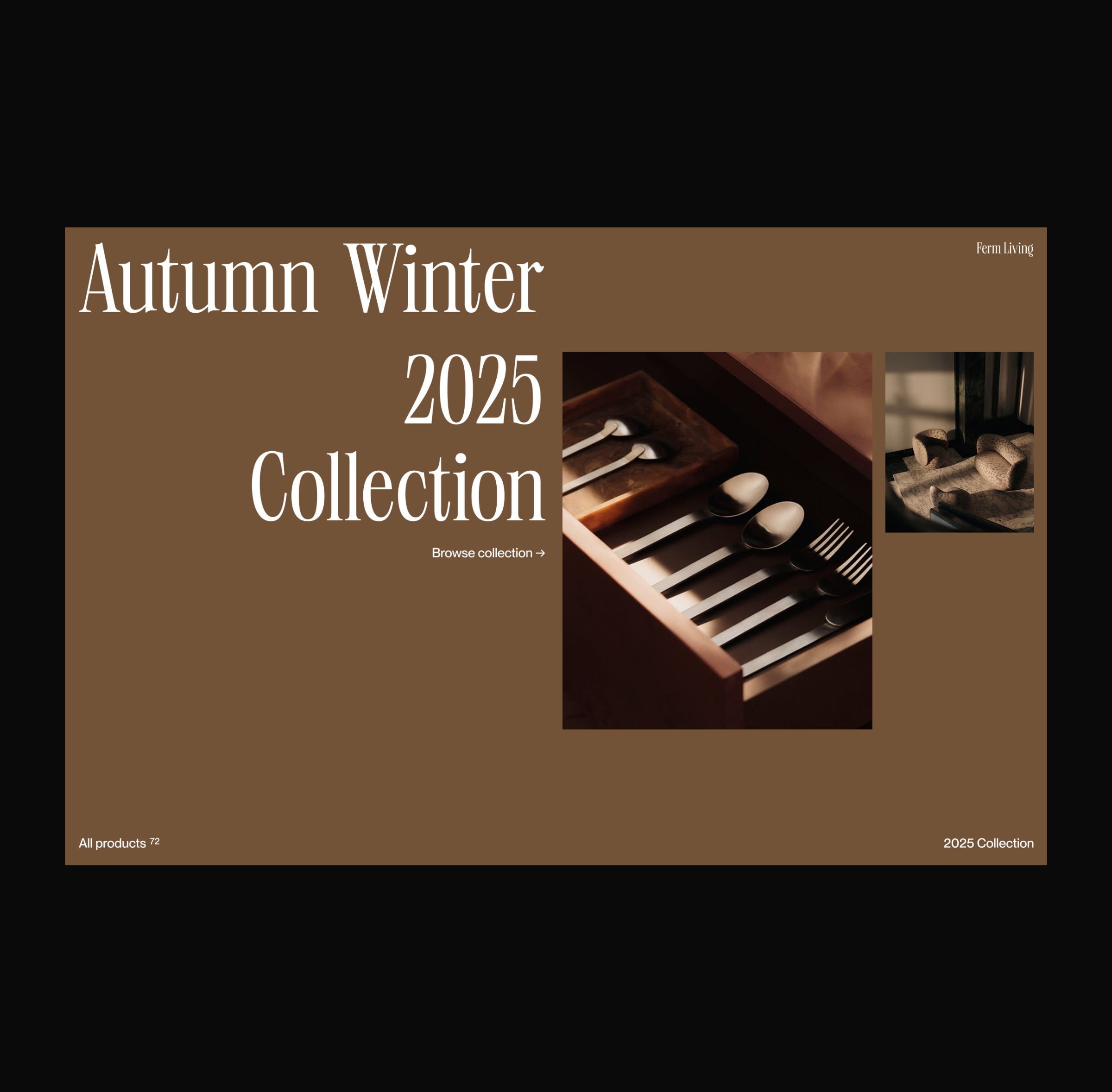 Editorial layouts for the Ferm Living Autumn Winter 2025 Collection Image 3