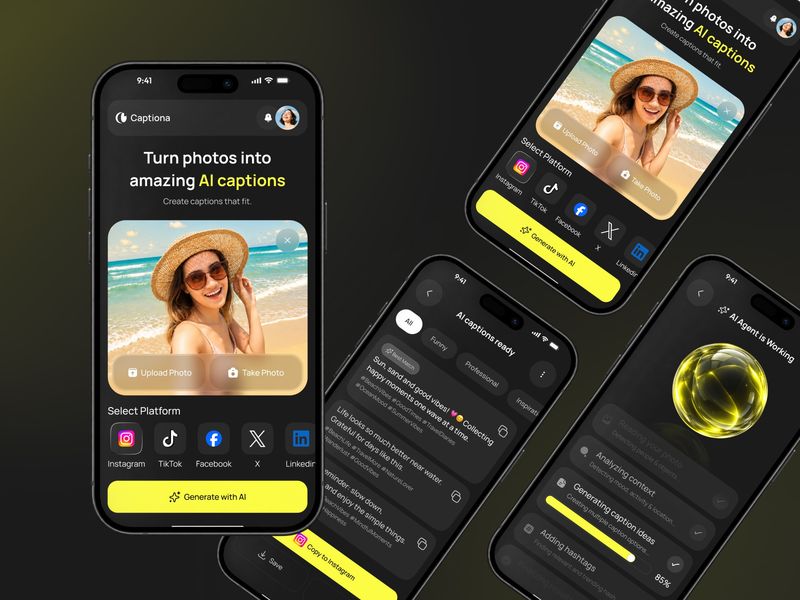 AI Caption Generator App – AI Photo Captions & Social Content
