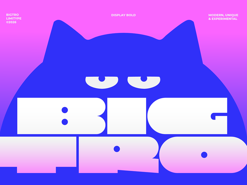 Bigtro - Bold Display Font