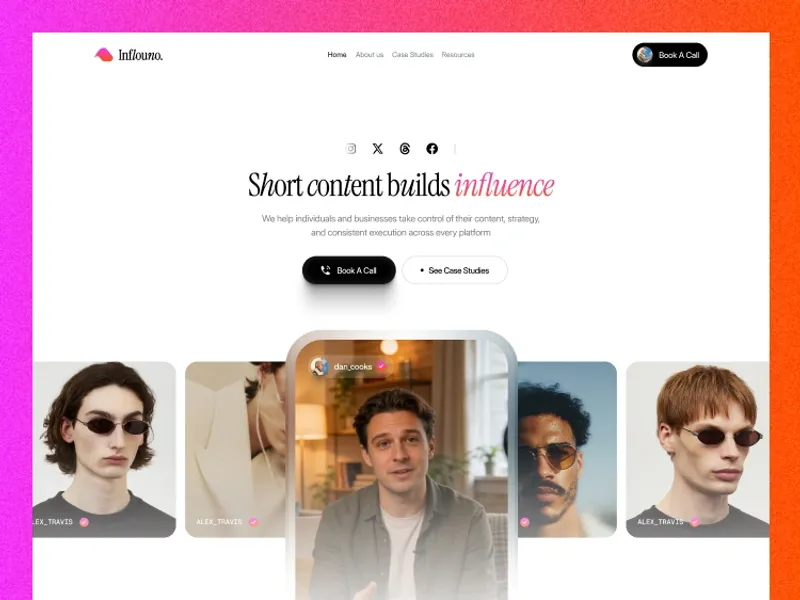 Inflouno by Waida Studio - Portfolio, Agency design asset by webflow