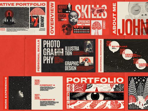 RETRO CREATIVE PORTFOLIO DESIGN