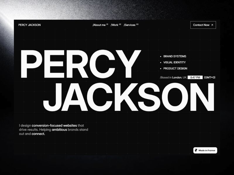 Percy Jackson — Brand Designer & Creative Art Director