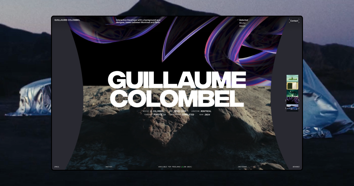Guillaume Colombel - Interactive Developer
