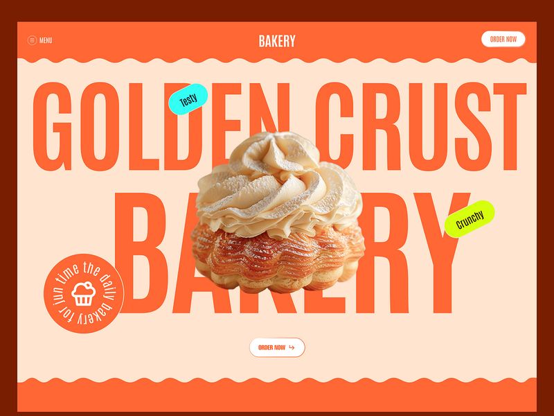 Golden Crust — Bakery Website Landing Page