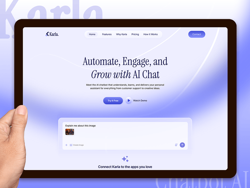 Karla | AI Chatbot | Modern Website Design