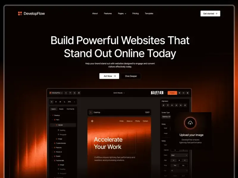 DevelopFlow by VictorFlow - Uncategorized design asset by webflow