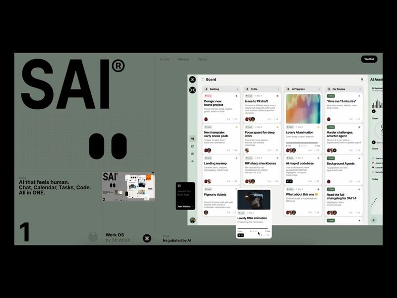 SAI® AI Work OS ∞scroll