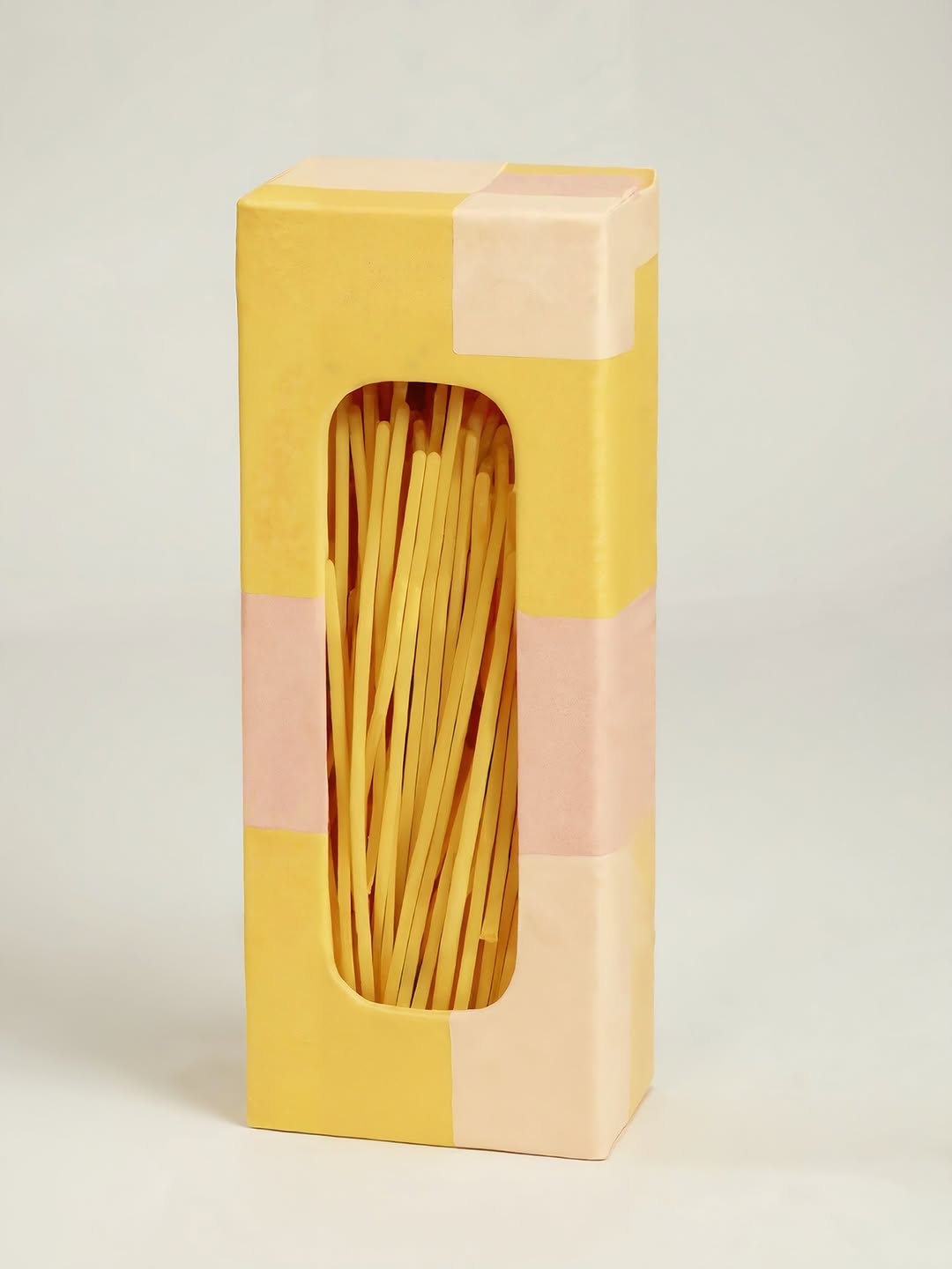From idea to concept: Spaghetti packaging mockup design powered by AI, crafted for brands seeking a unique visual narrative.Which concept do you think conveys the feeling of a classic, eco-friendly and luxurious brand to the audience? Image 2