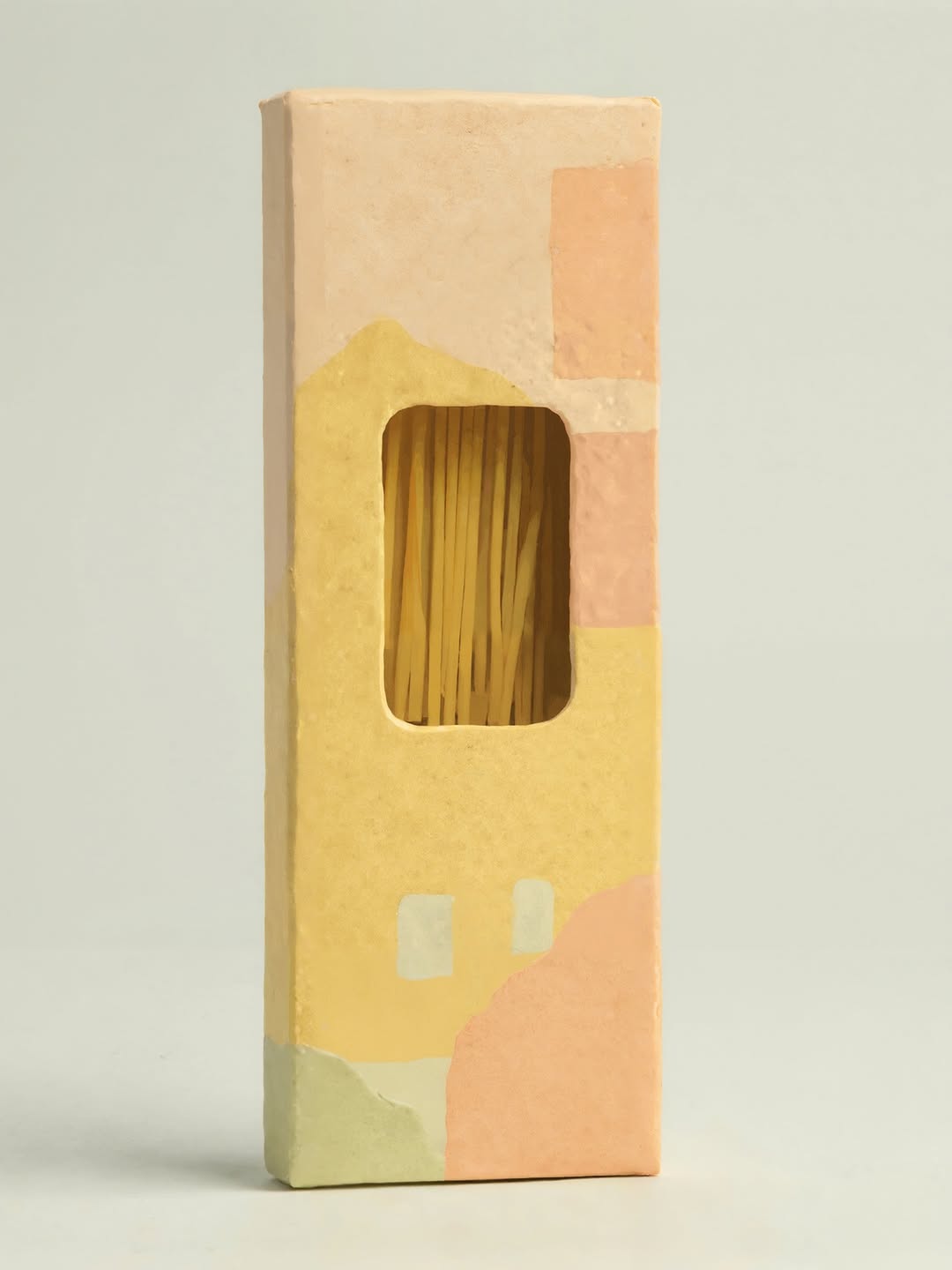 From idea to concept: Spaghetti packaging mockup design powered by AI, crafted for brands seeking a unique visual narrative.Which concept do you think conveys the feeling of a classic, eco-friendly and luxurious brand to the audience? Image 4