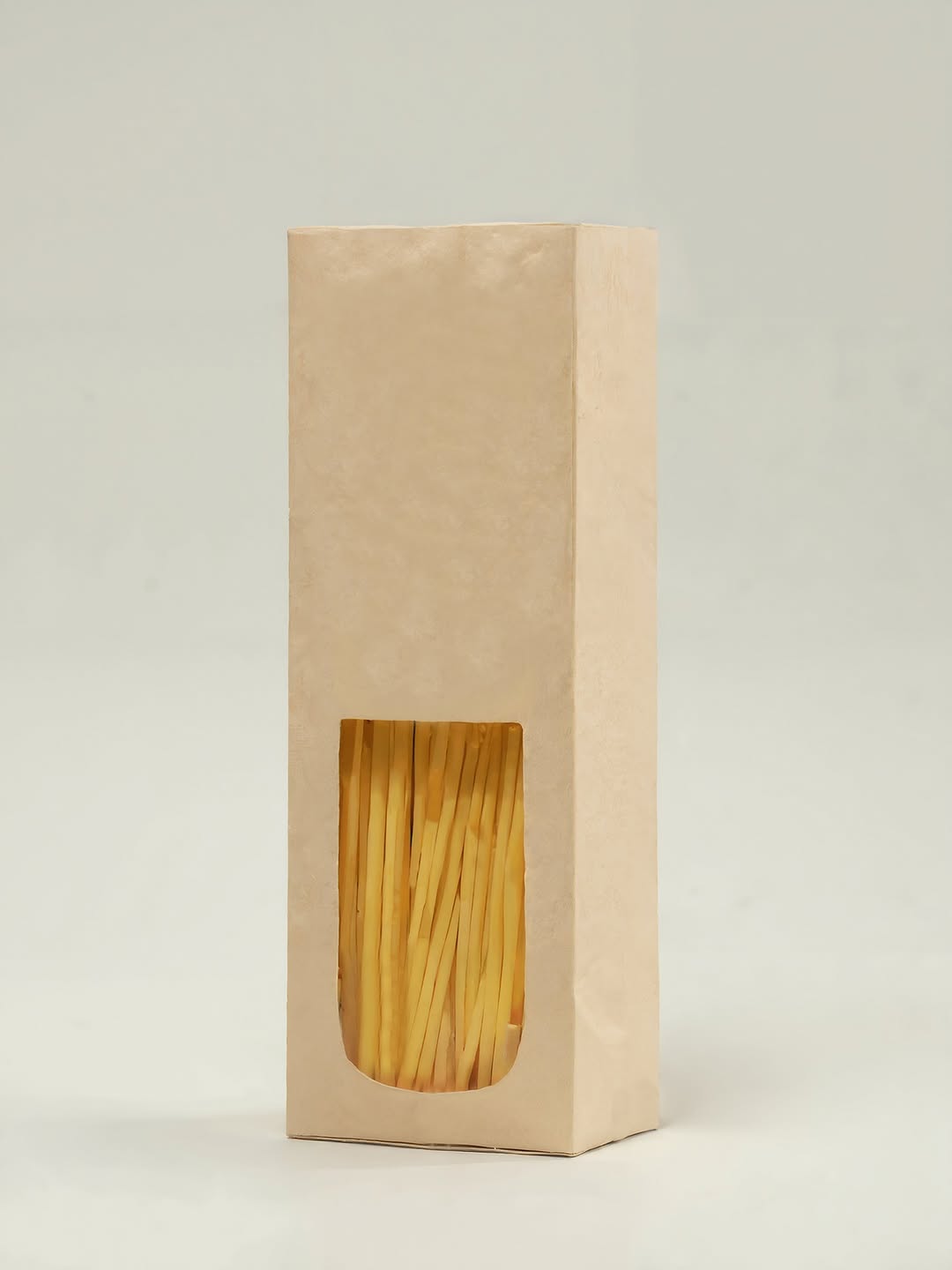 From idea to concept: Spaghetti packaging mockup design powered by AI, crafted for brands seeking a unique visual narrative.Which concept do you think conveys the feeling of a classic, eco-friendly and luxurious brand to the audience? Image 5