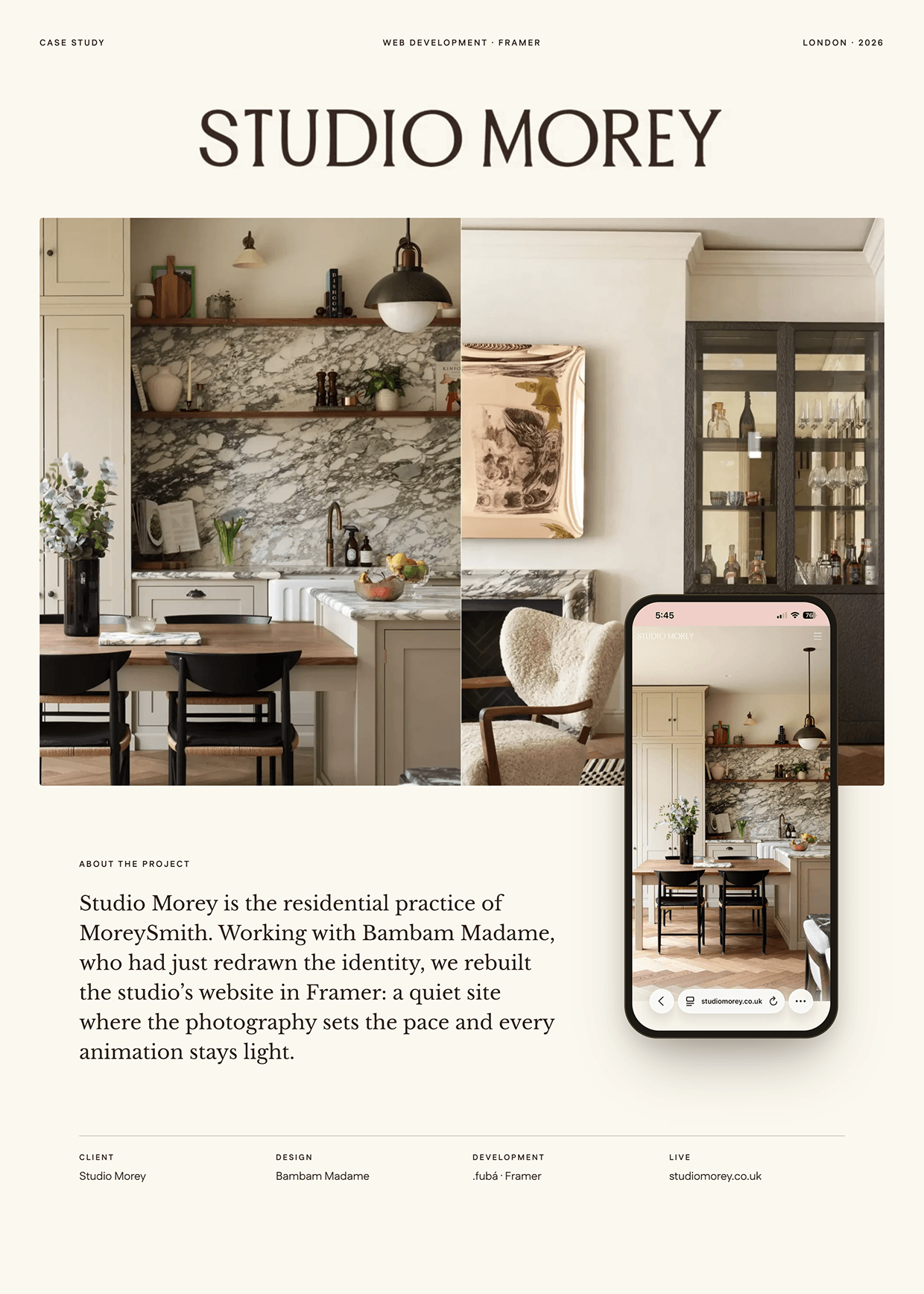 Studio Morey - Framer Development Image 0