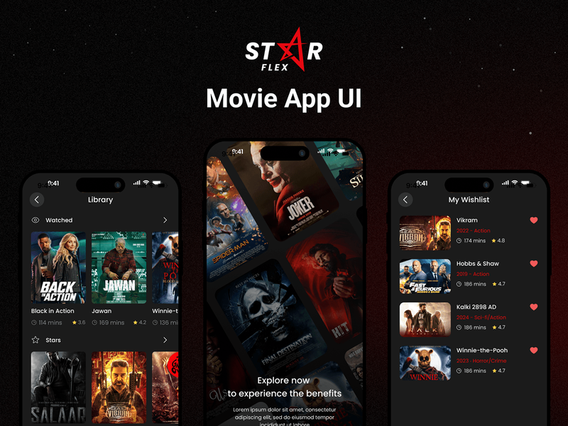 StarFlex - Movie App UI