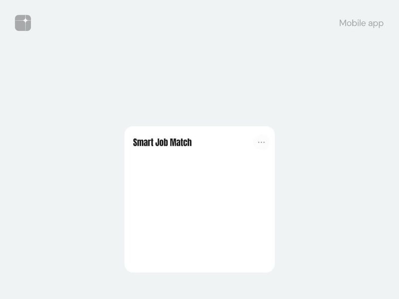 Job Search App - Mobile UI Concept