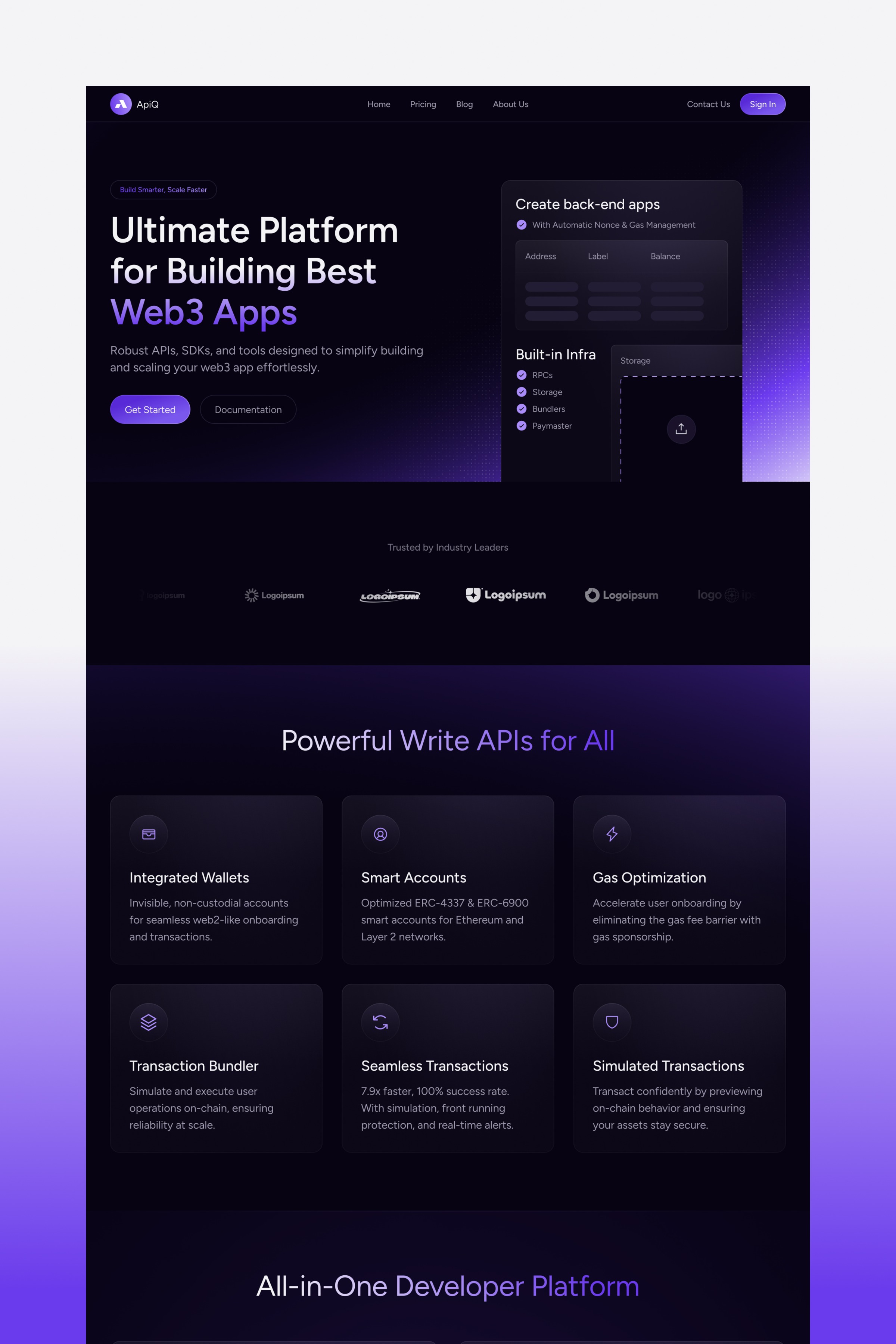 APIQ Web3 Blockchain Template Image 0