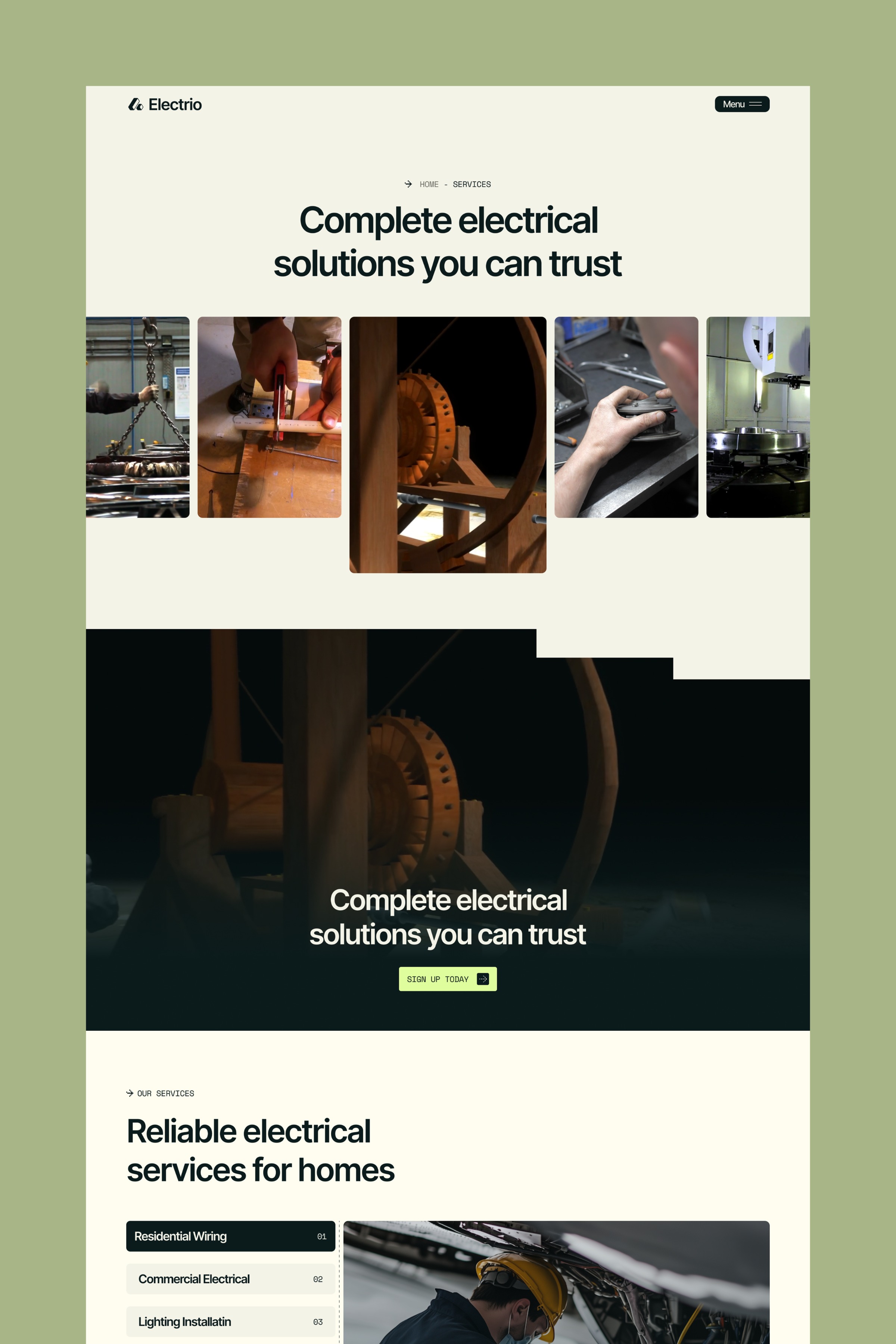 Electrio Electrical Contractor Template Image 0