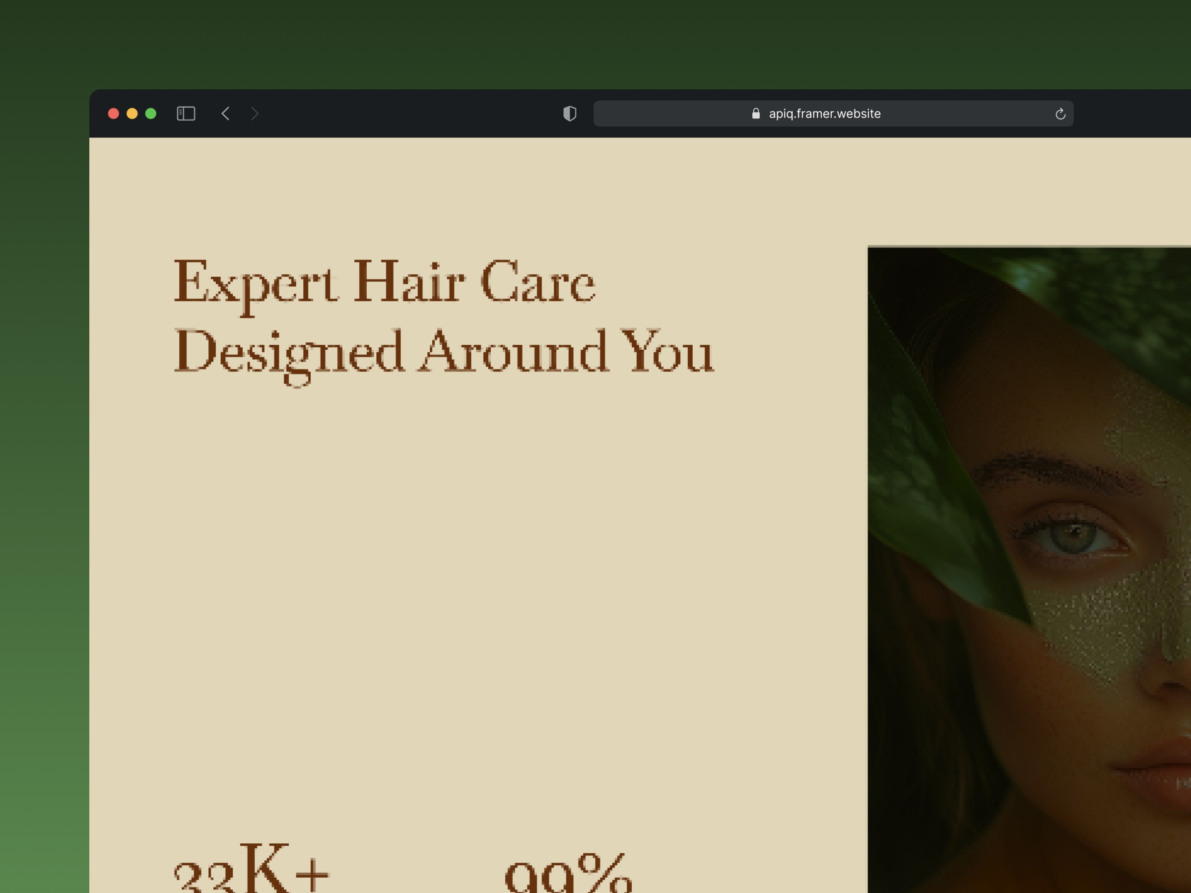 Hairora Premium Hair Salon Framer Template