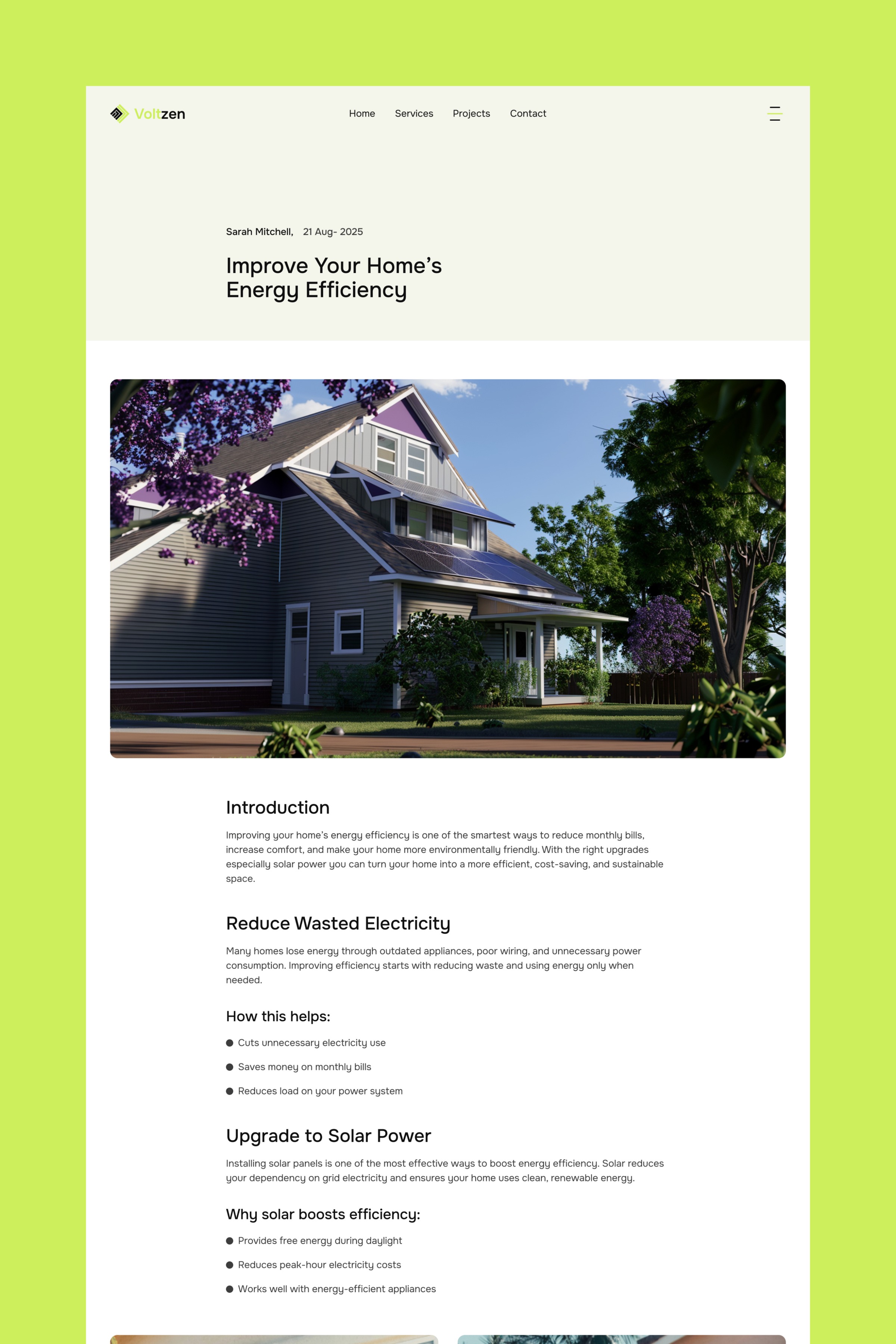 Voltzen Solar Energy Website Template Image 0