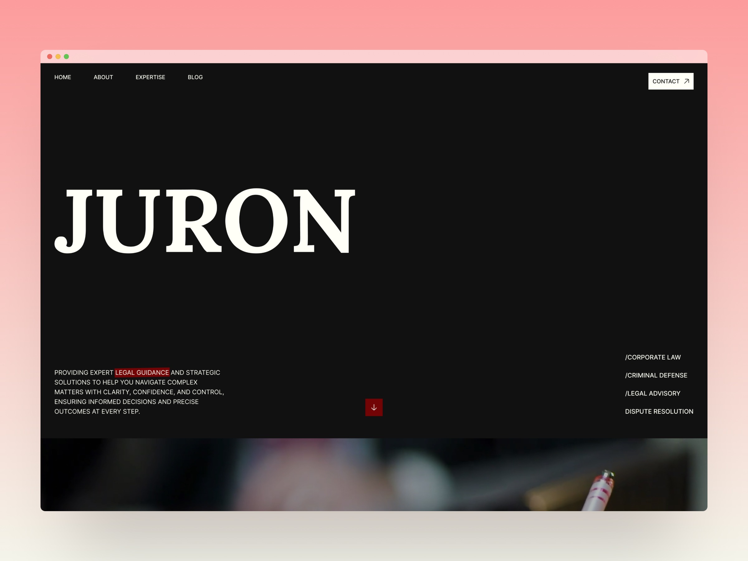 Juron Premium Legal Website Template Image 0
