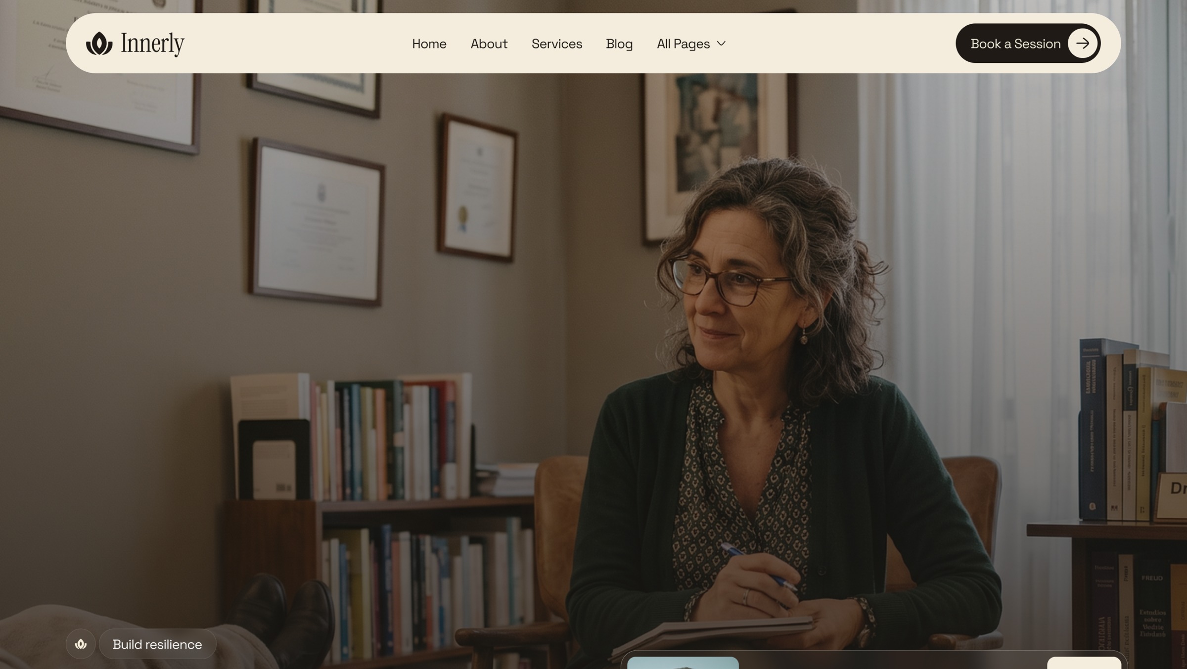 Innerly Mental Health Therapist Website Image 0