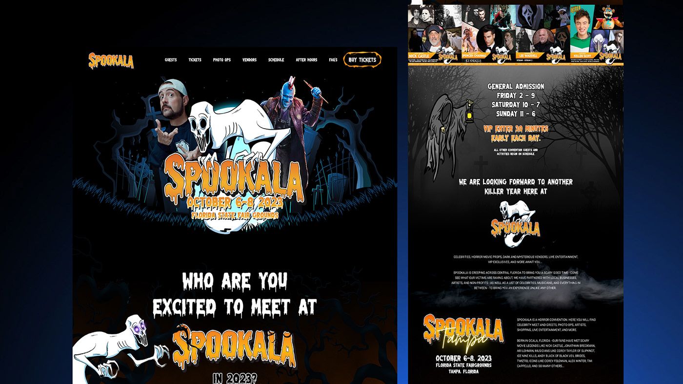 Spookala Landing Page