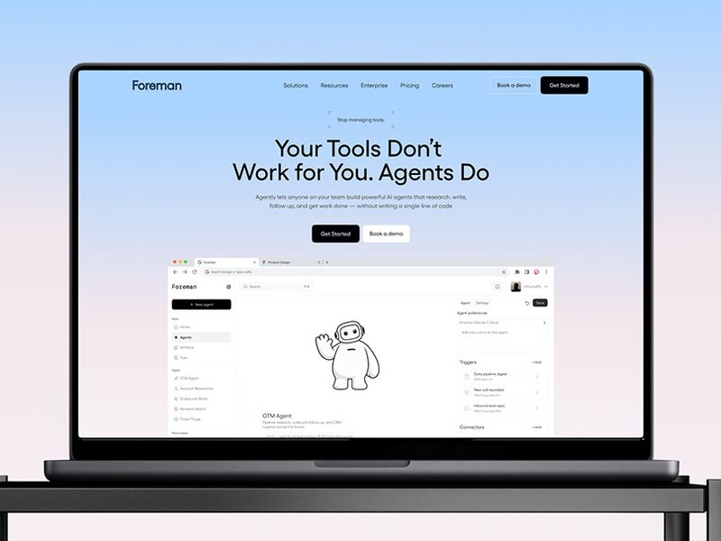 AI Agent Builder Platform | SaaS Dashboard UI/UX Design