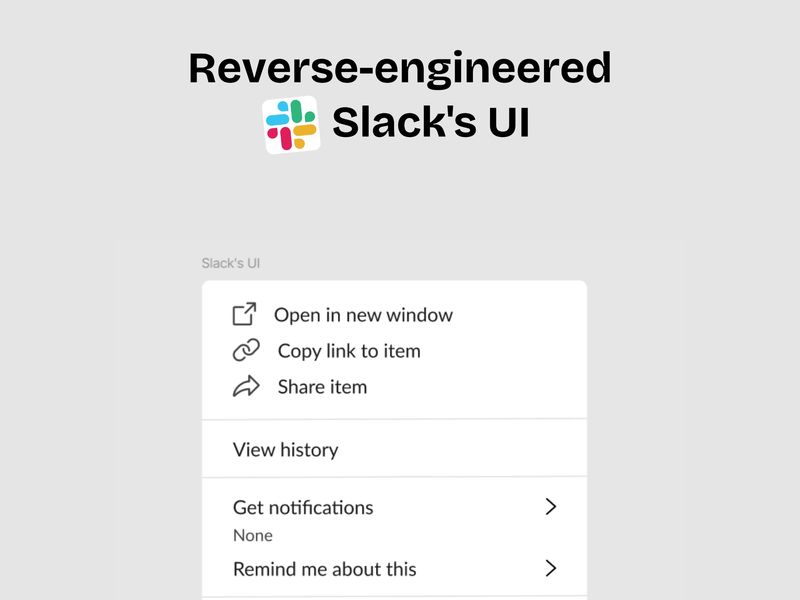 Reverse-engineered Slacks UI.
