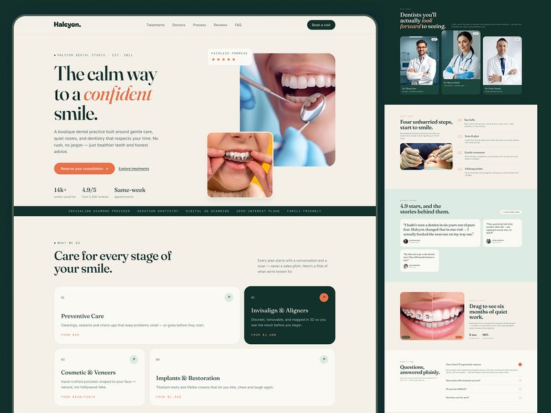 Halcyon Dental — Modern Healthcare Website