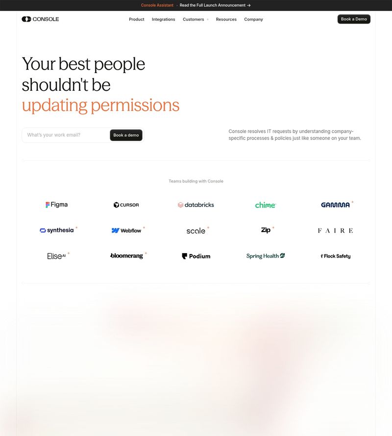 Screenshot taken from console.com