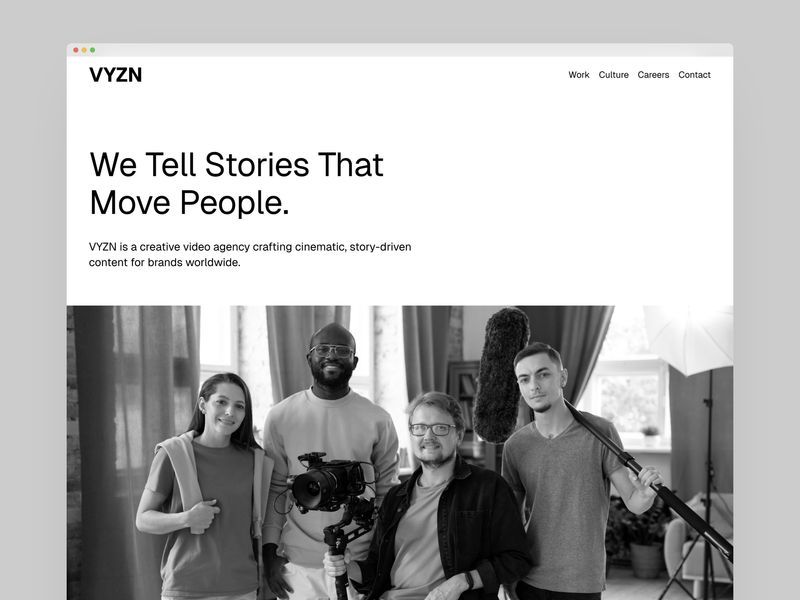 VYZN — Video Production Agency Template