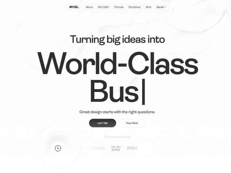 Milk Design Studio — Strategy, Product & Brand