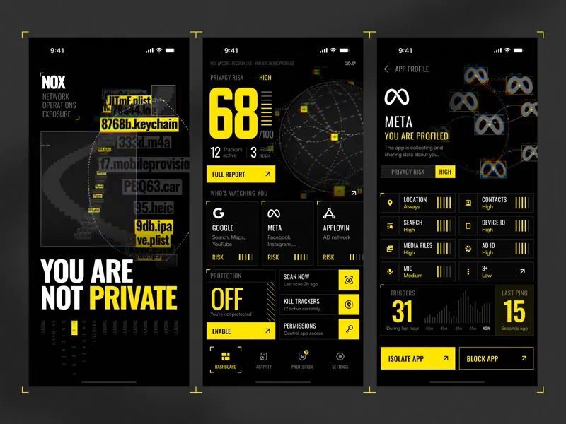 NOX • Privacy Monitoring App