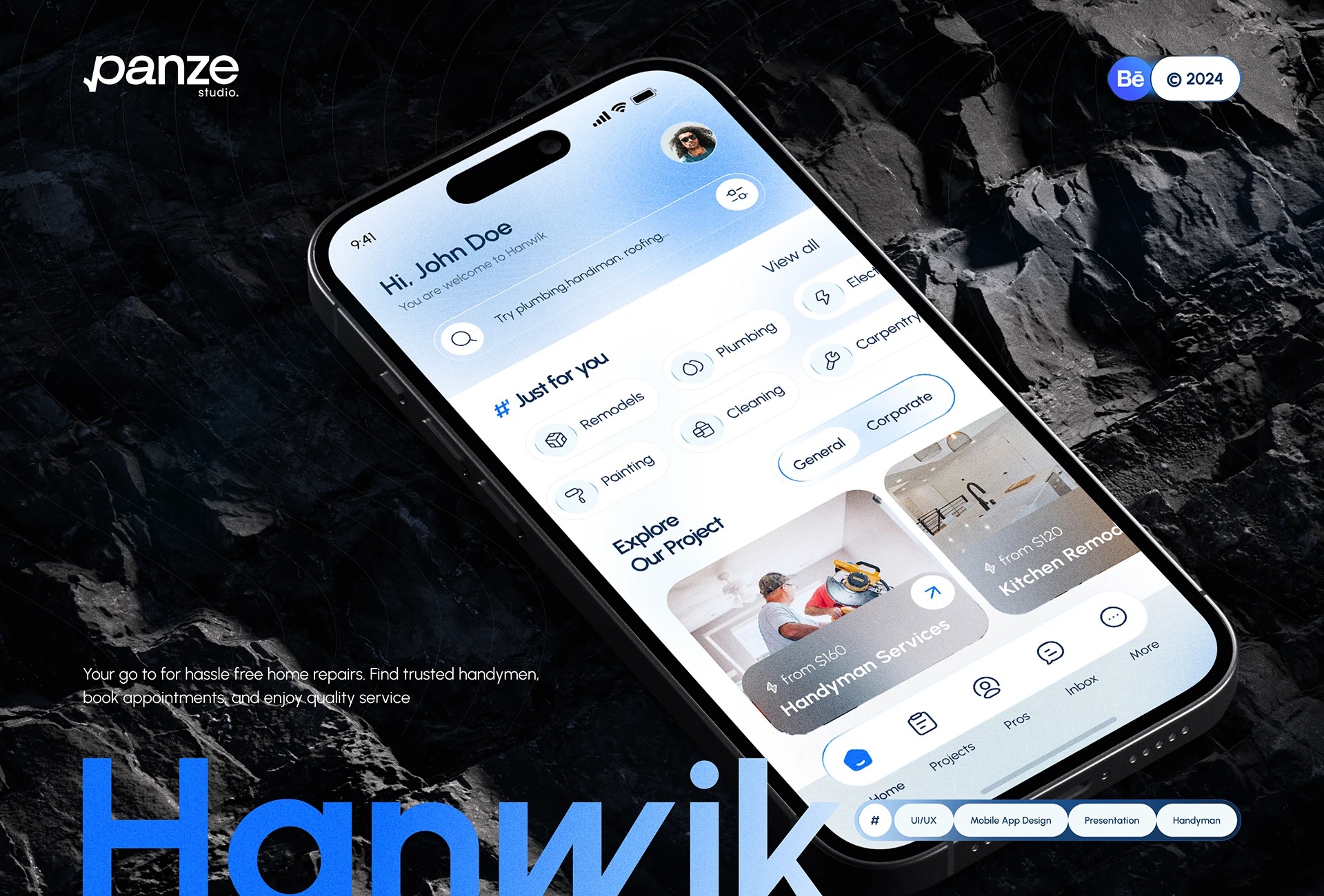 Handyman Service Mobile App UI/UX Design
