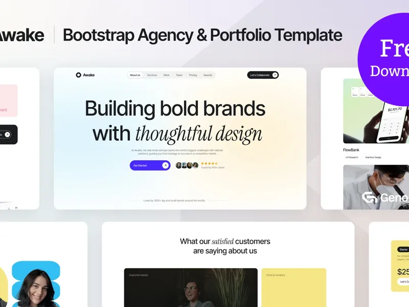 Awake Agency & Portfolio Bootstrap Template