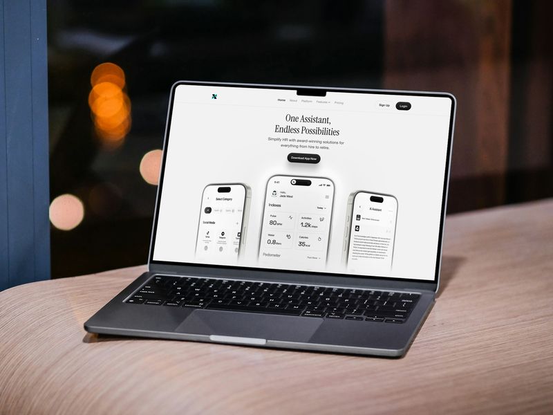 📱 All-in-One AI Assistant — Landing Page Hero Section