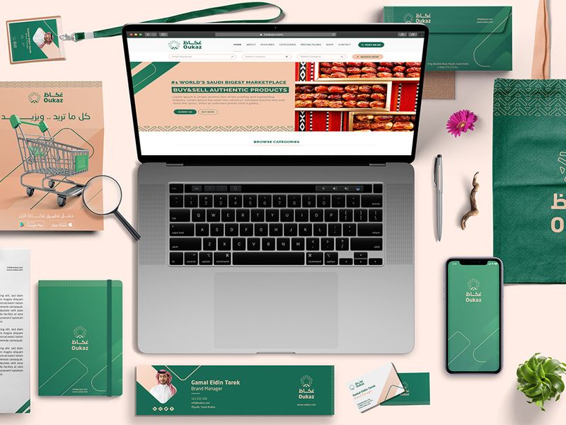 Oukaz Ar Ecommerce | Branding Strategy, Visual Buildout